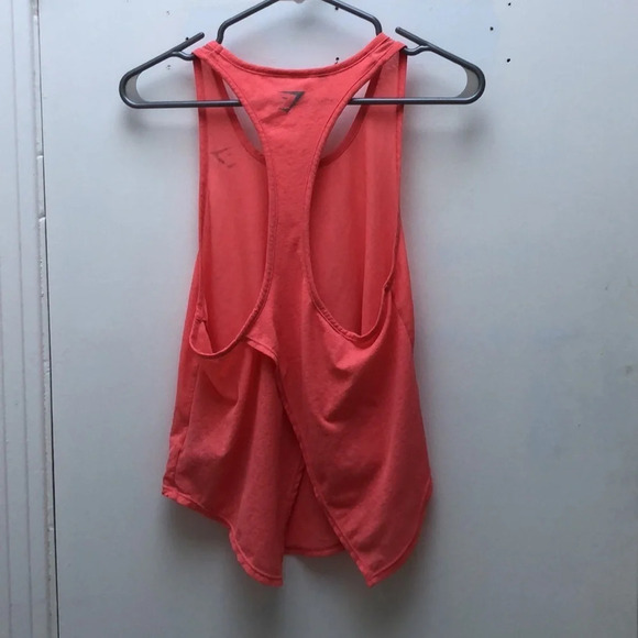 Gymshark Aura Vest  Peach Coral Racerback Tank women size S - Picture 5 of 5